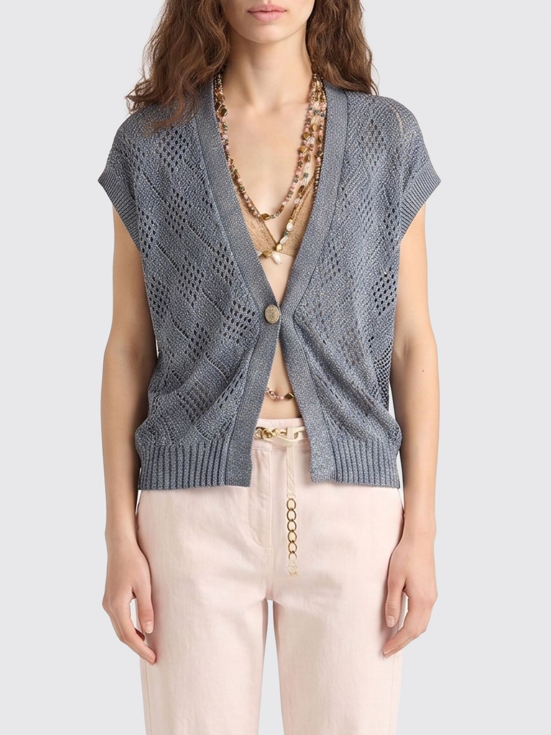 MOMONÌ Sweater Woman color Blue