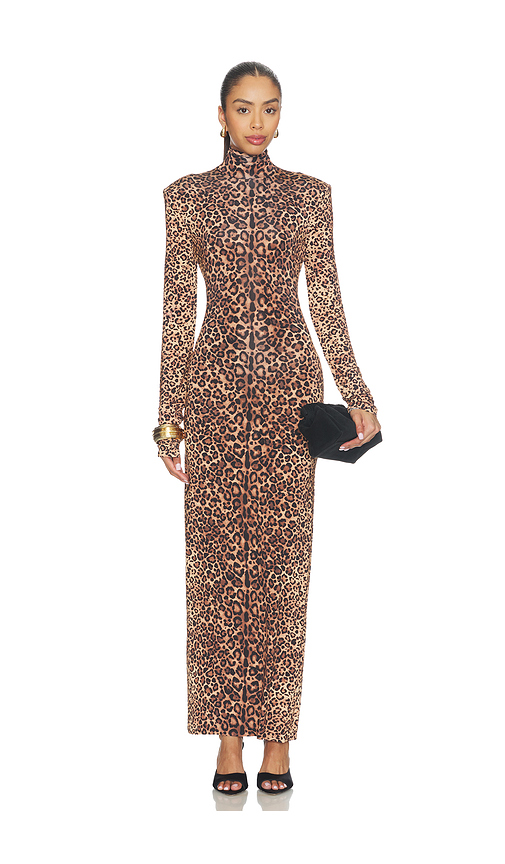 Camila Coelho Evita Maxi Dress in Leopard. XXS also in