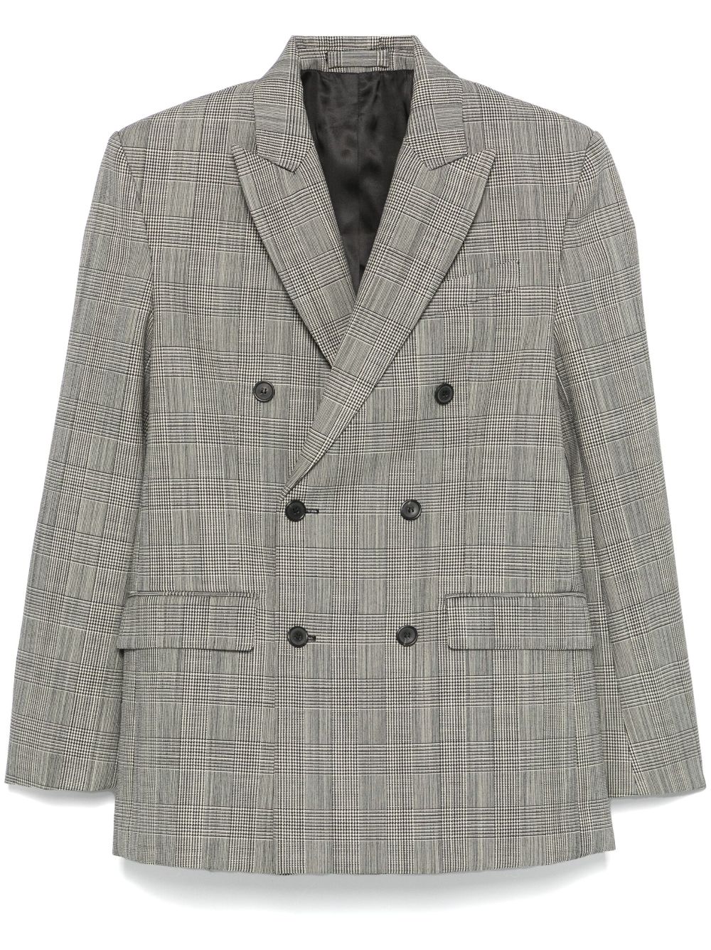 Prince of Wales-check blazer - Neutrals