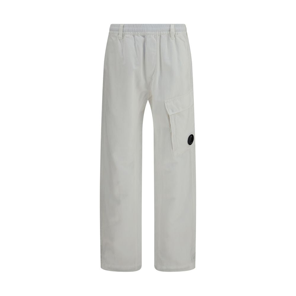 Cotton Rip-Stop Cargo Cargo Pants — White