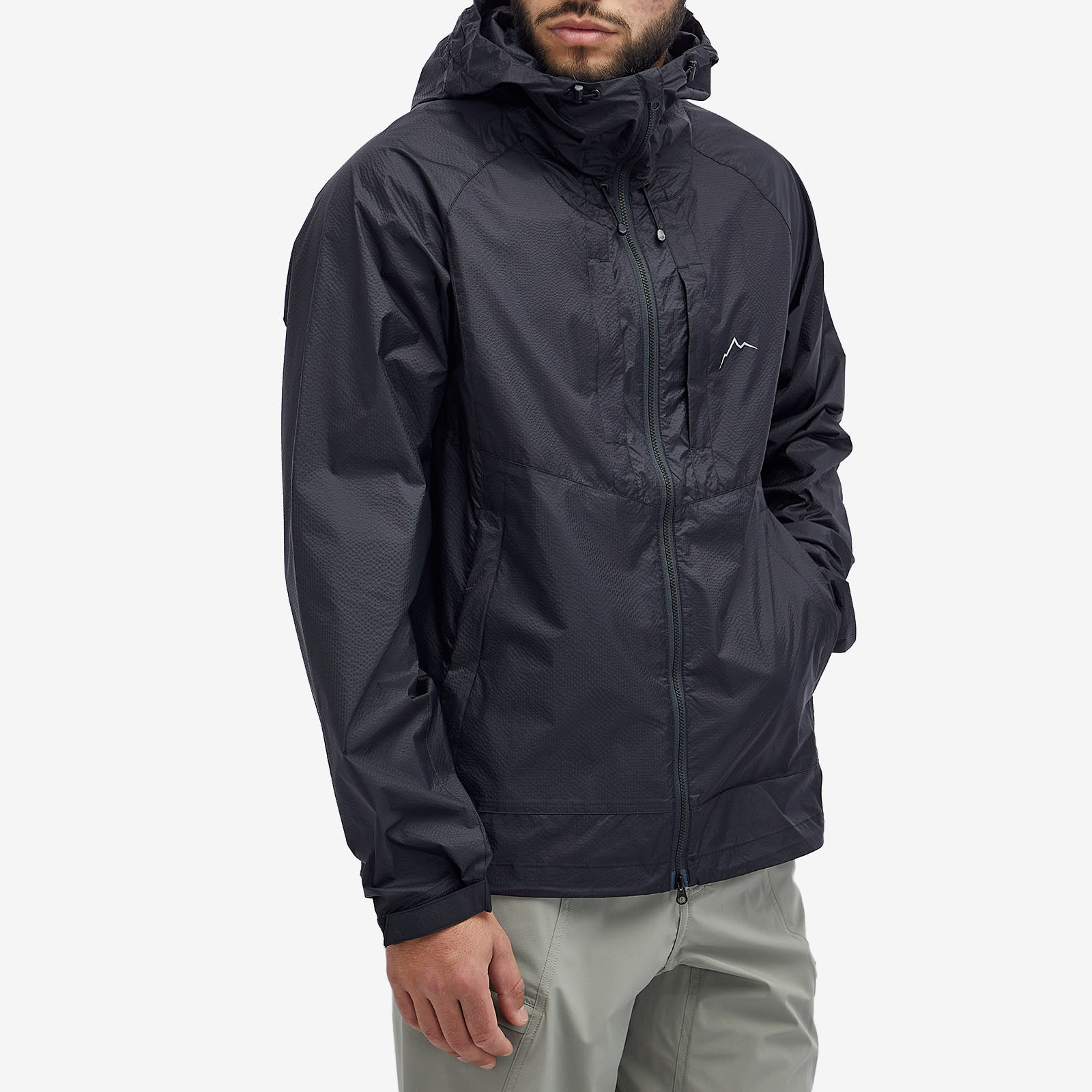 Men's Ripstop Nylon Jacket in Black