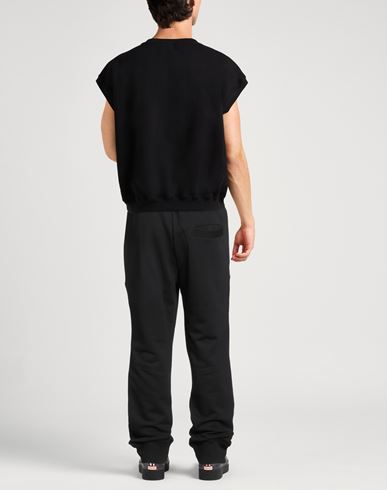 Man Pants Black Size M Cotton, Elastane