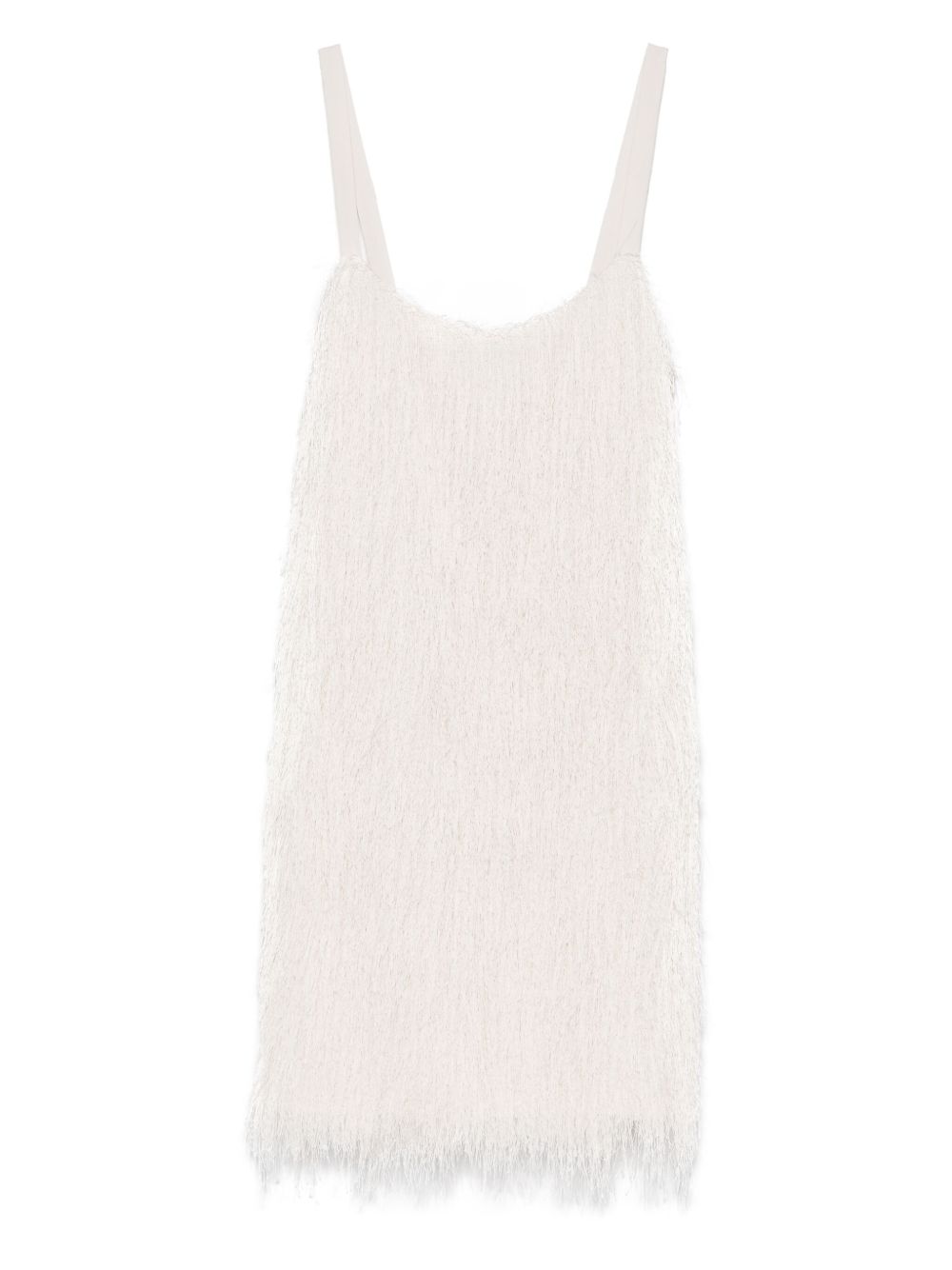 RAME fringed mini dress - White