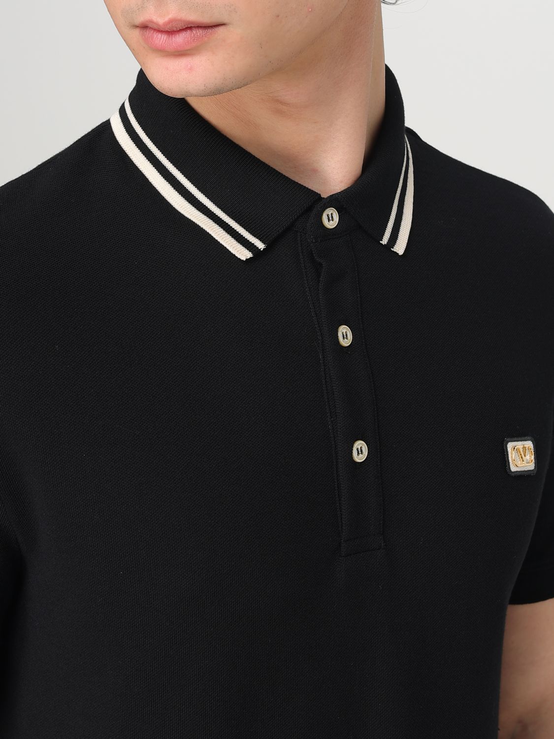 Polo Shirt Men color Black