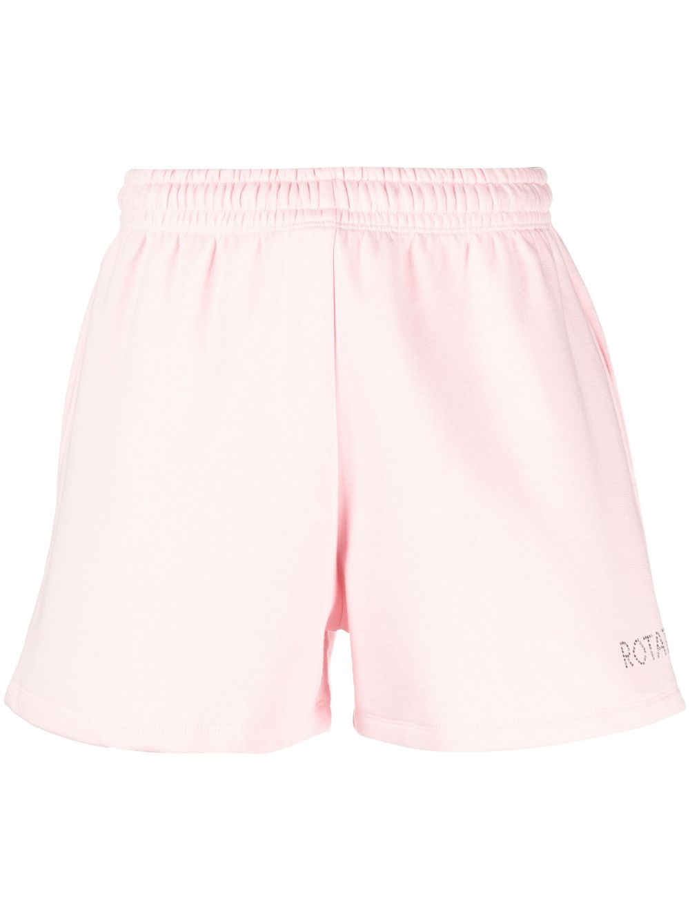 Crytal-logo track shorts - Pink