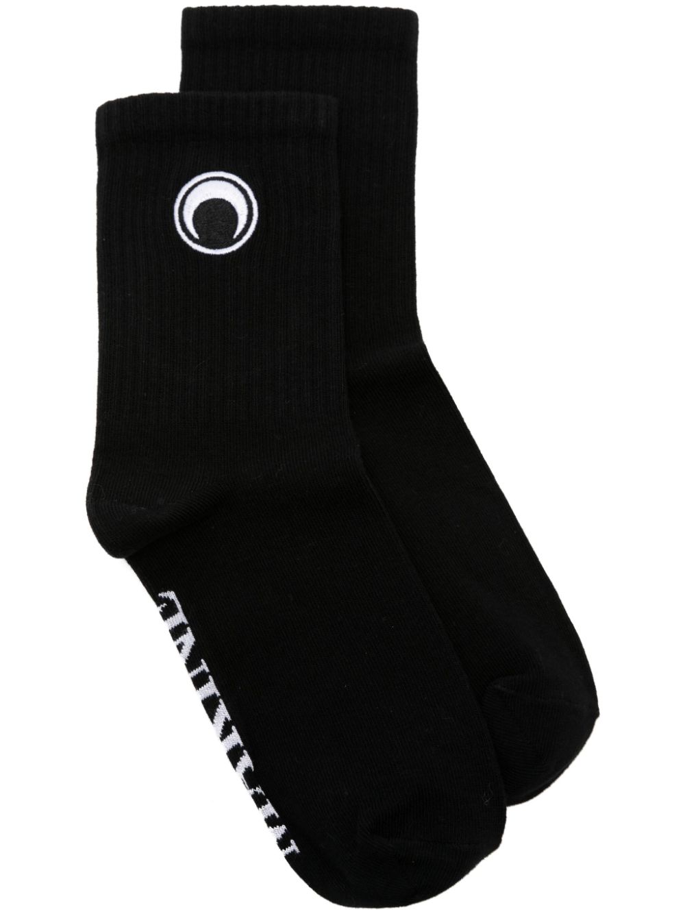 Crescent Moon cotton-blend ankle socks - White