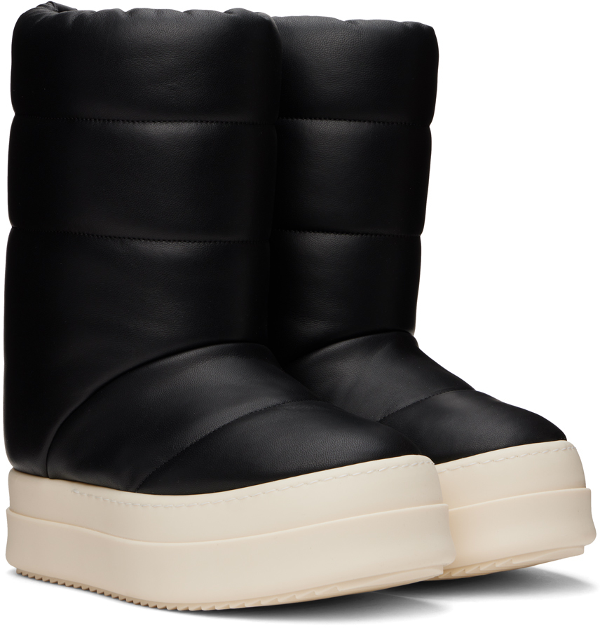 Rick Owens Black Porterville Mega Bumper Lunar Boots