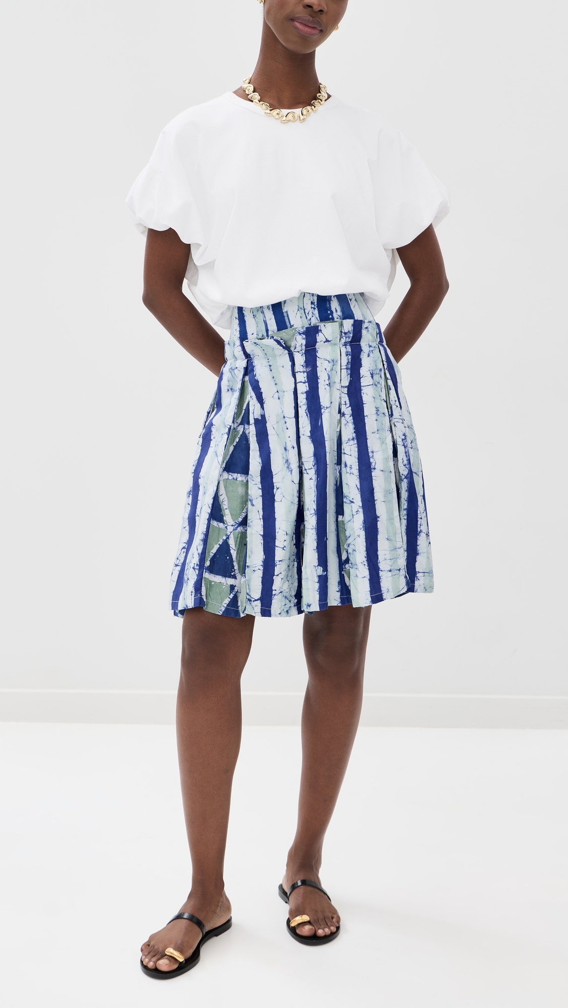 Jokotade Skirt Blue & White