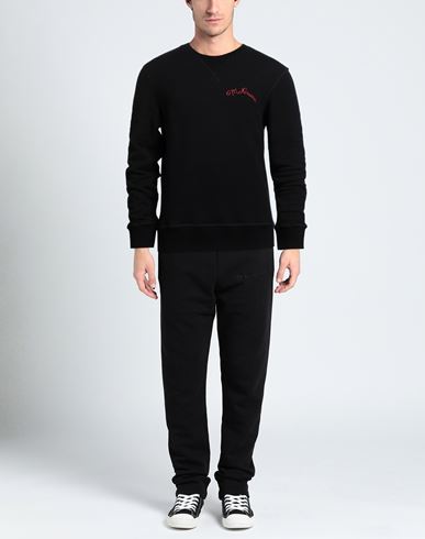 Man Sweatshirt Black Size S Cotton, Polyamide, Viscose, Elastane
