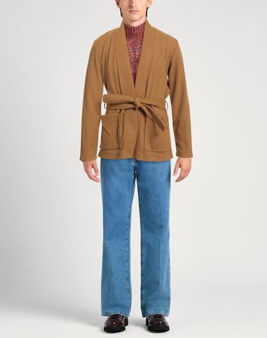 Daniele Alessandrini Man Jacket Camel Size 38 Polyester, Acrylic, Viscose