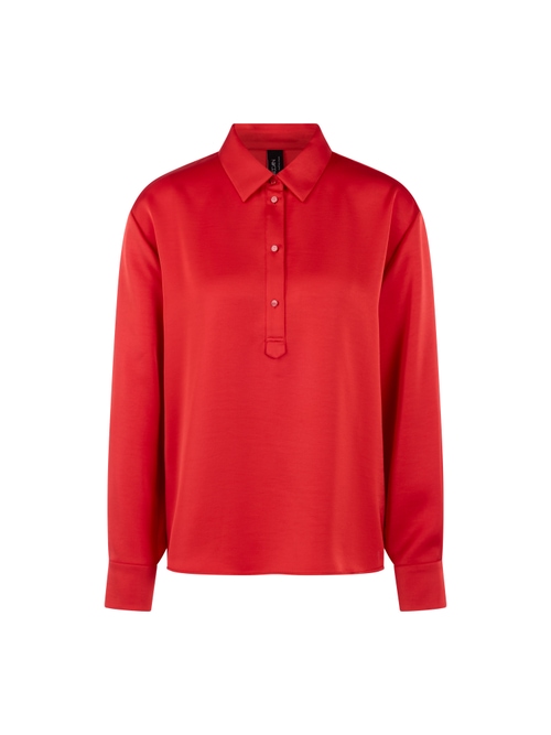 Marc Cain Classic style blouse ‘Rethink Together’, red, 34 N