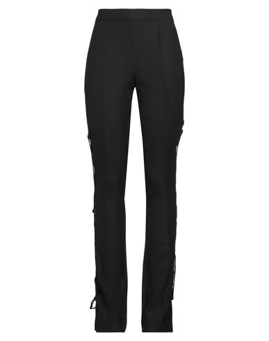 Woman Pants Black Size 10 Polyester, Wool, Elastane