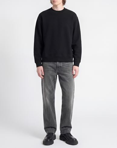 Man Sweatshirt Black Size S Cotton, Polyester, Elastane
