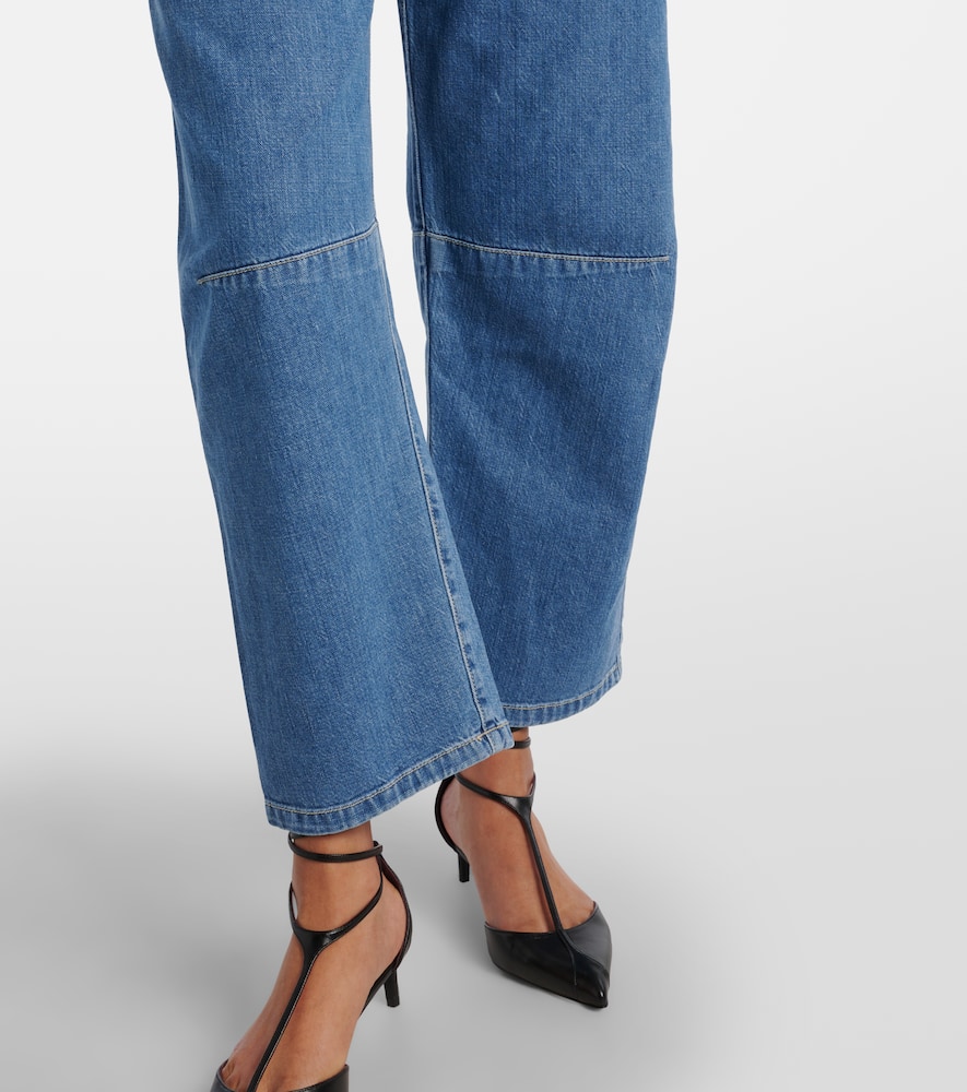 Velvet Farah cropped barrel-leg jeans