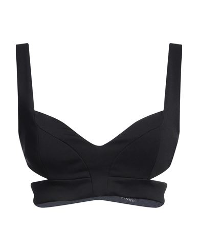 Woman Top Black Size L Viscose, Polyamide, Elastane