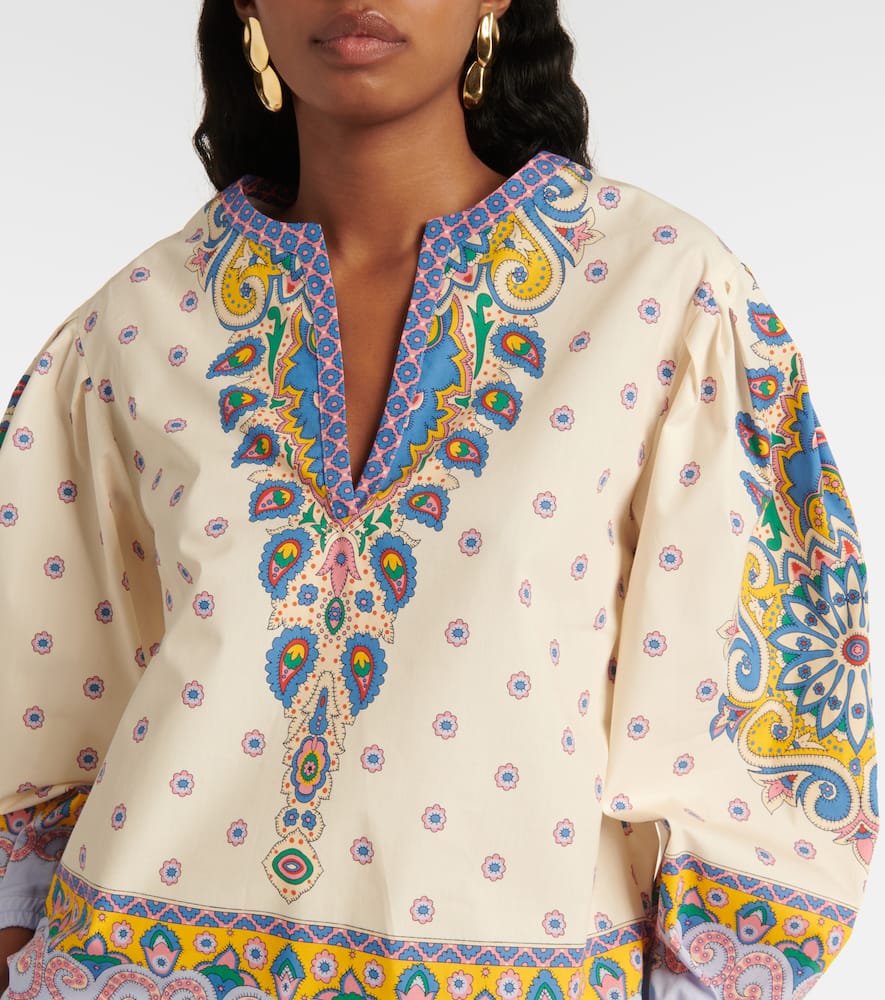 Printed cotton top
