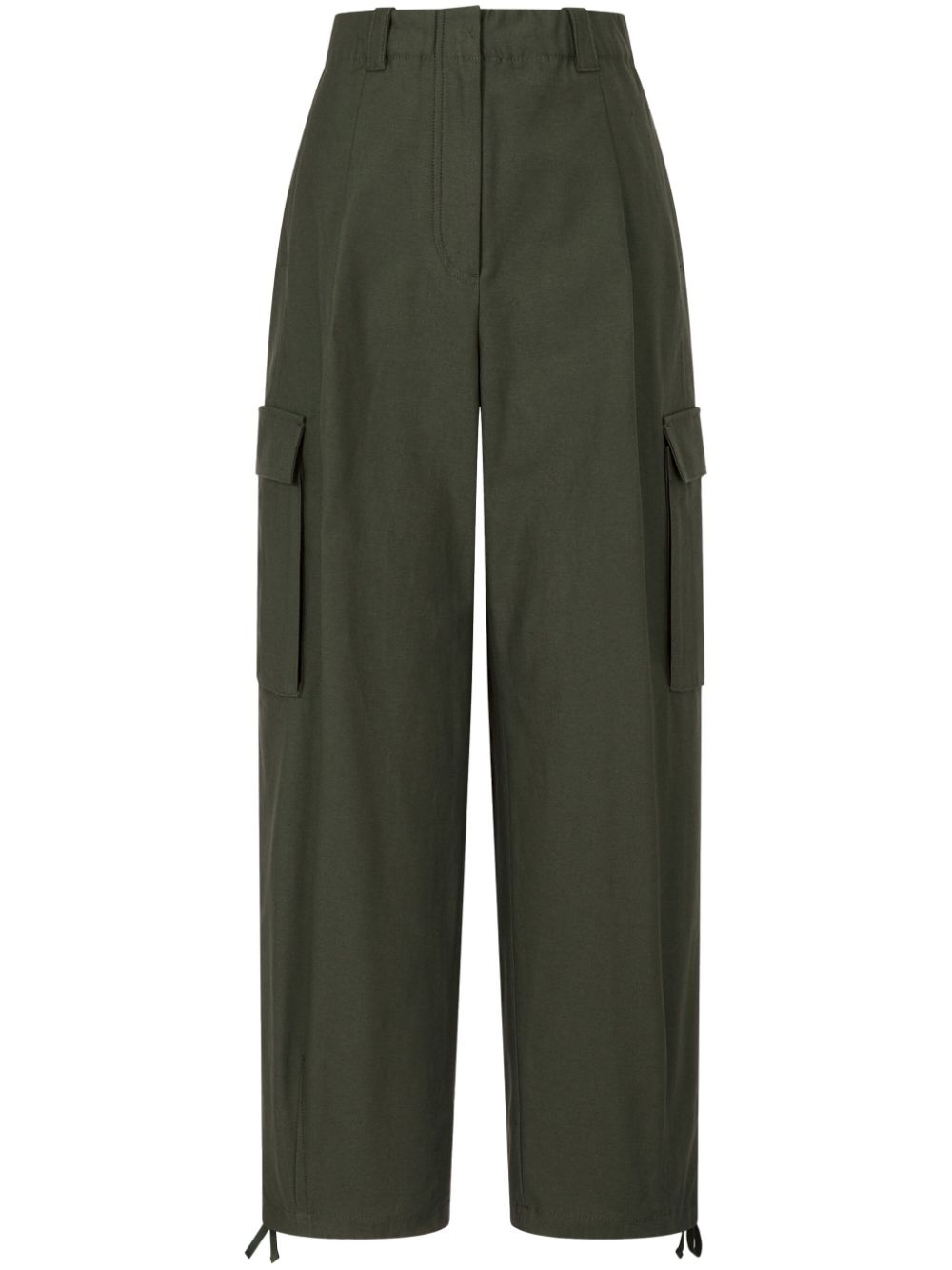 Straight-leg cargo trousers - Brown