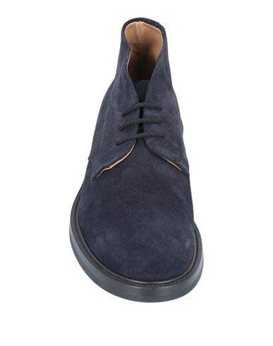 Man Ankle boots Midnight blue Size 12 Leather