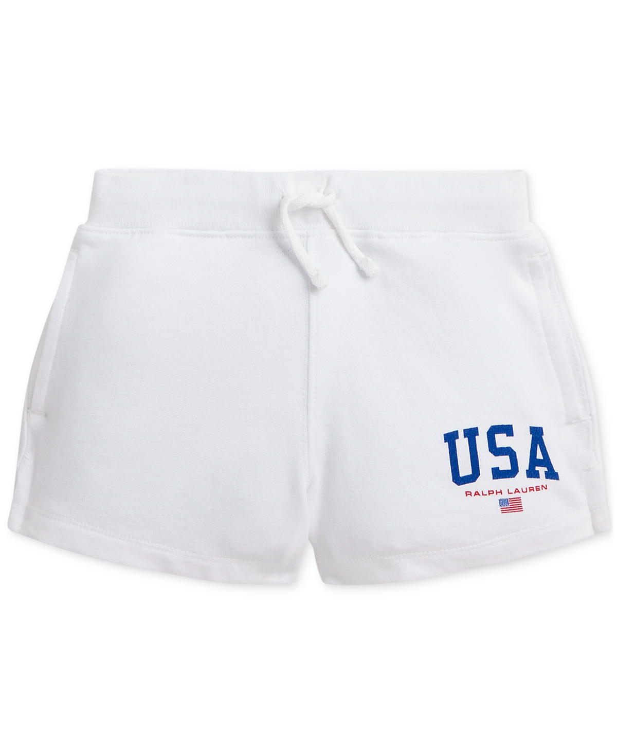 Toddler & Little Girls Logo French Terry Shorts - White