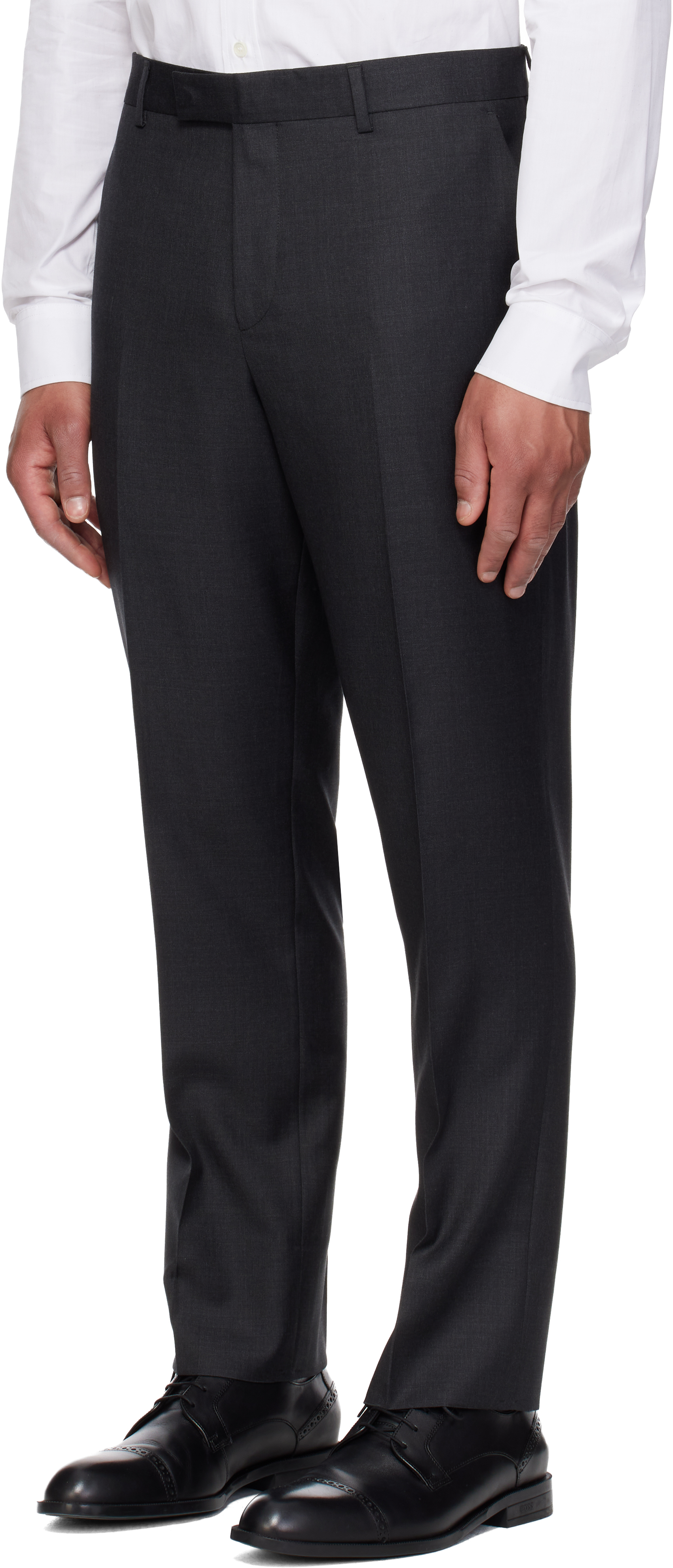 Black Tailored Two Button Suit