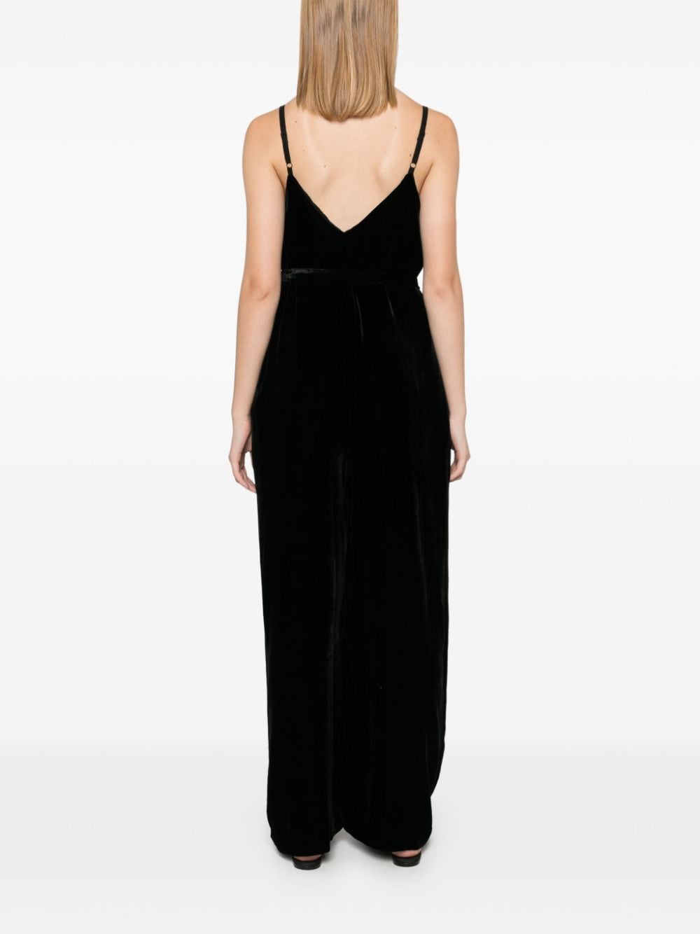 Gold Hawk Velvet Jumpsuit