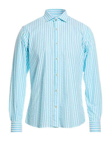 Man Shirt Turquoise Size 17 ½ Cotton