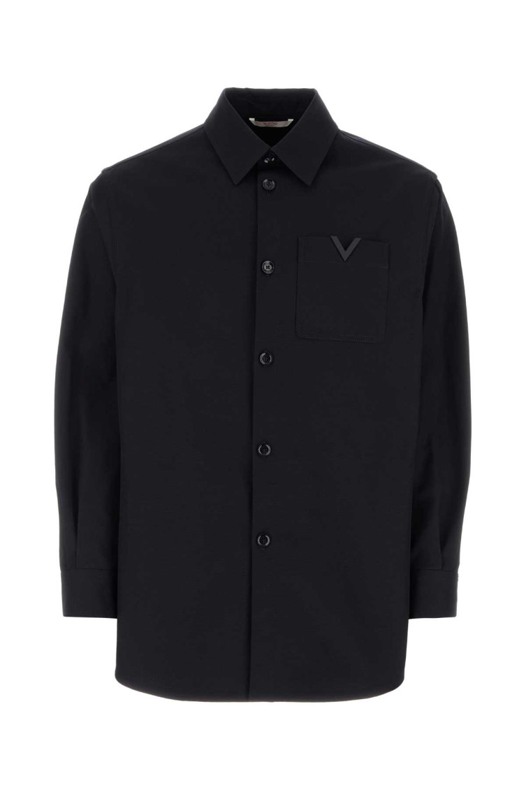 Vlogo Plaque Straight Hem Shirt