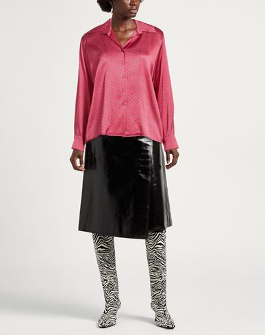 Momoní Woman Shirt Fuchsia Size 6 Silk, Elastane
