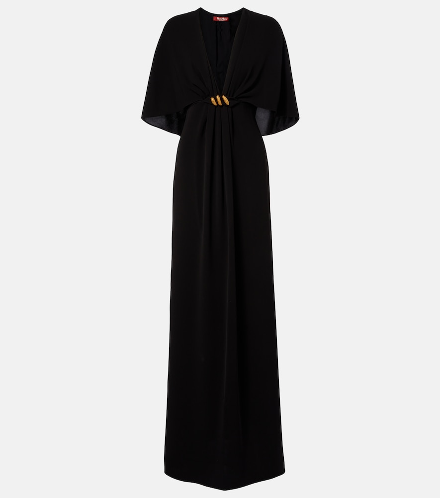 Elegante caped cady gown