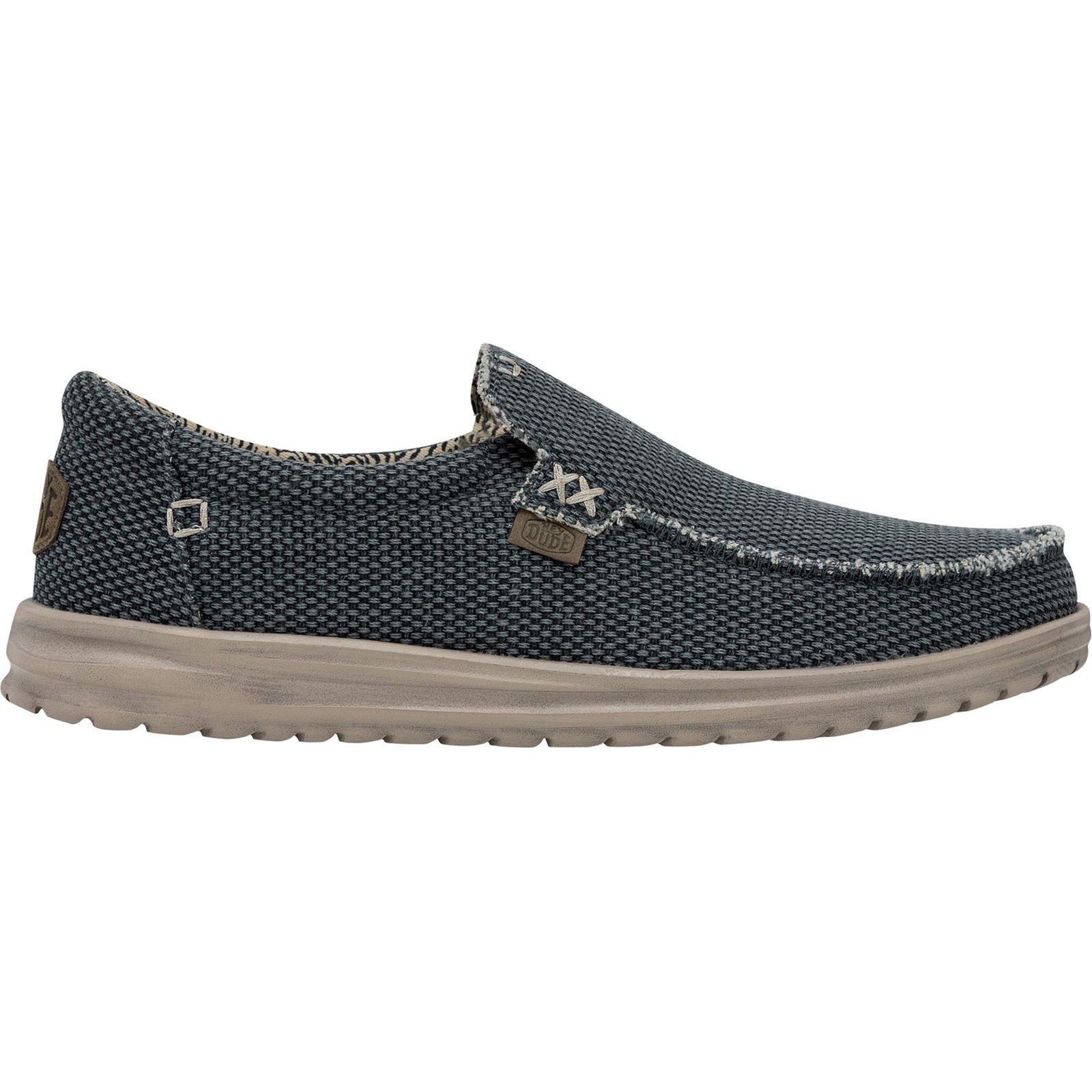 Heydude Mikka Braided Textile Men's Deep Blue Loafer