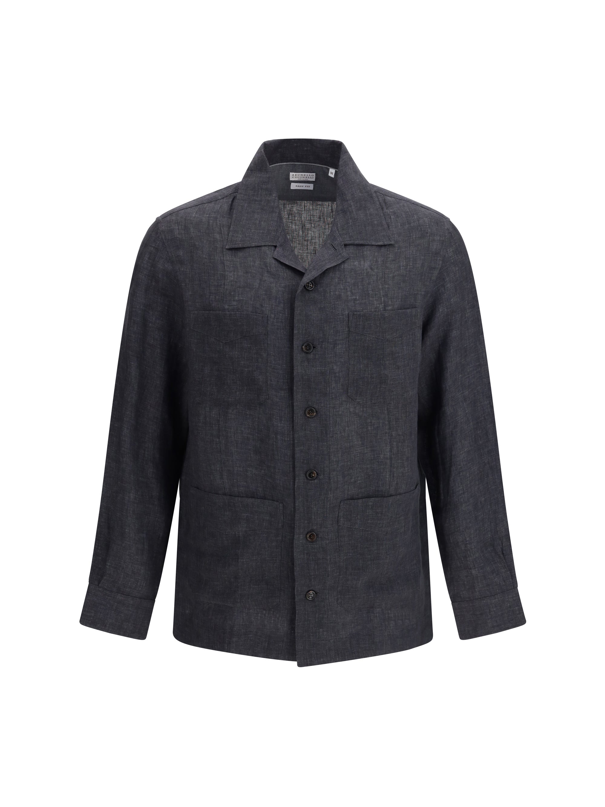 Linen Shirt — Gray