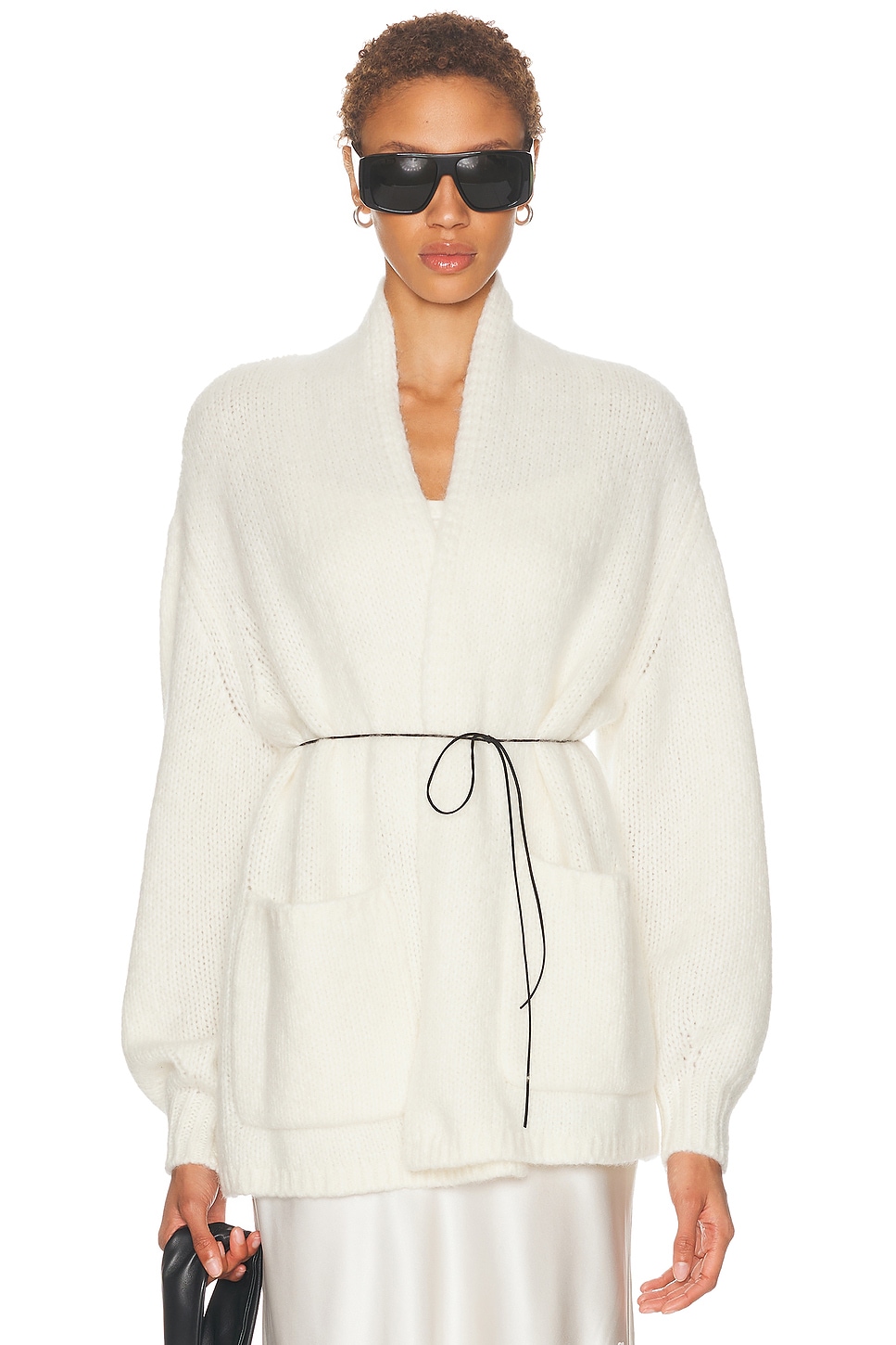 SRG Brookelynn Cardigan in Ivory - Ivory. L also in XS, S