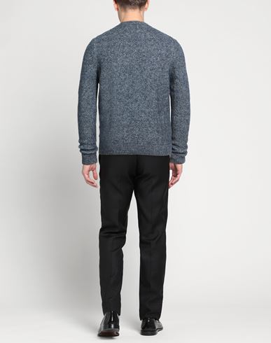 Man Sweater Blue Size 46 Cotton, Baby alpaca wool, Polyamide, Merino Wool, Elastane