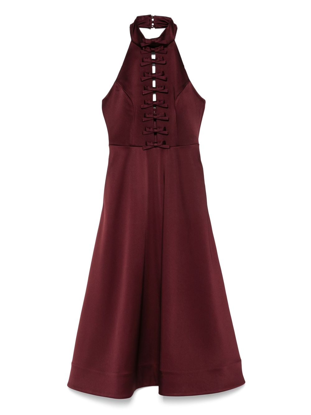 Rebecca Vallance Merlot midi dress - Red