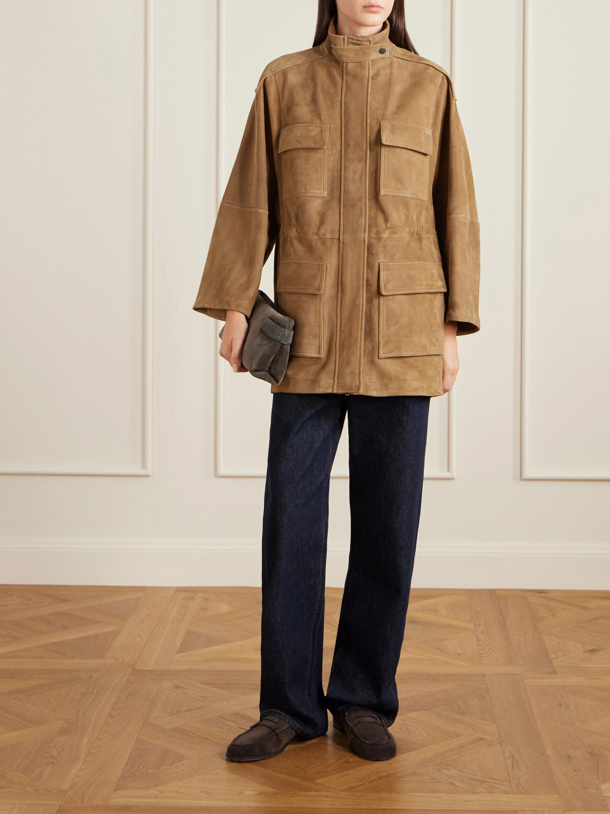 Suede Jacket - Brown