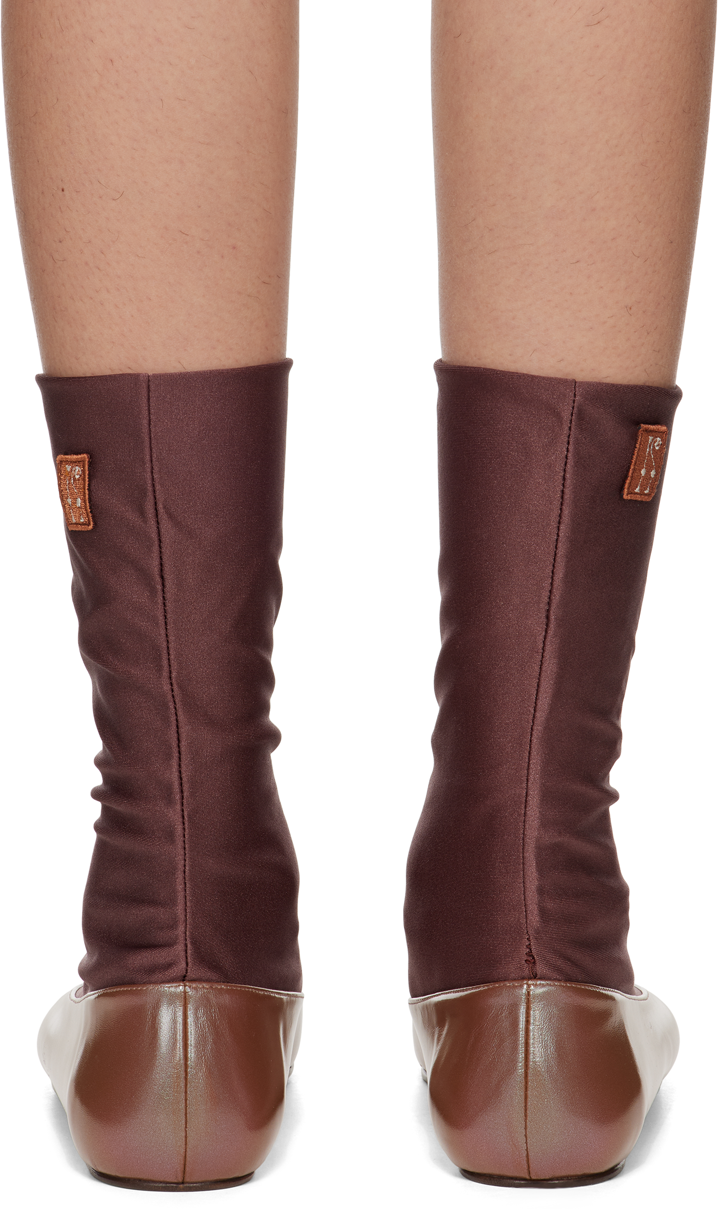 Kiko Kostadinov Brown Proxima Short Ballerina Flats