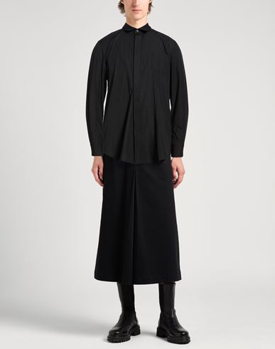Man Shirt Black Size 1 Polyester, Cotton