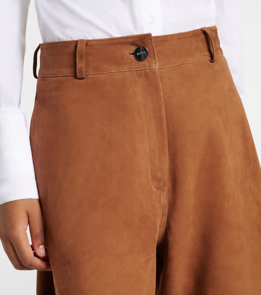 Róhe Suede barrel-leg pants