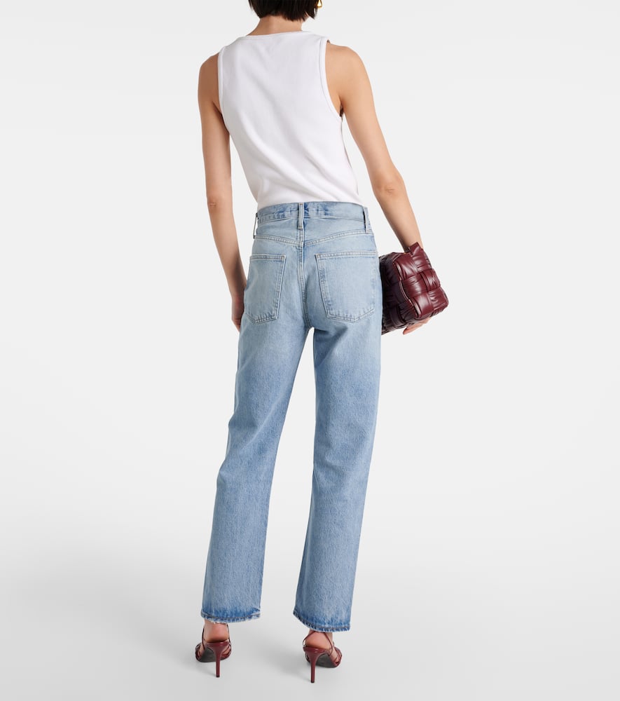 90's Pinch Waist high-rise straight jeans