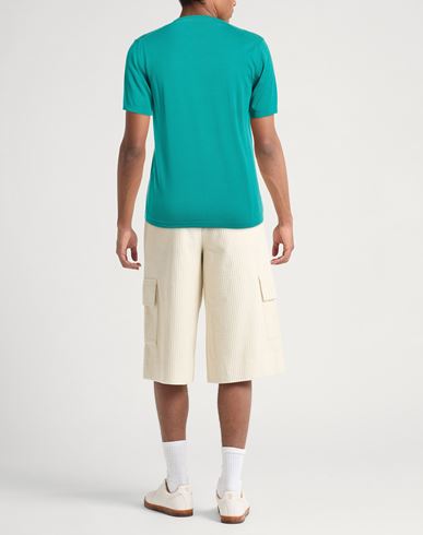 Man Sweater Emerald green Size 38 Cotton