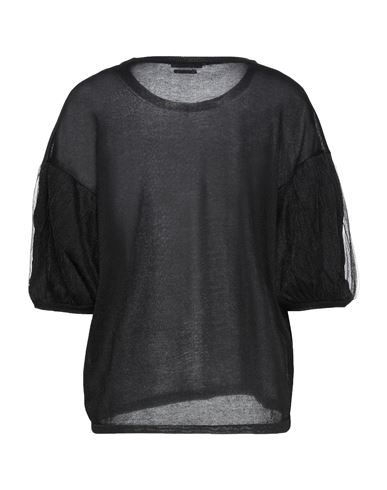 Woman Sweater Black Size 6 Polyester, Cotton
