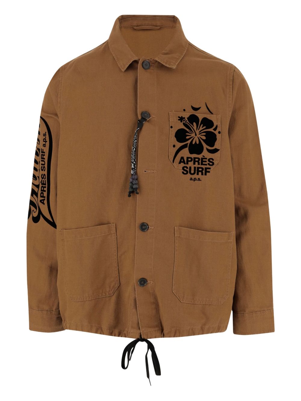Cotton Jacket With Logo Print