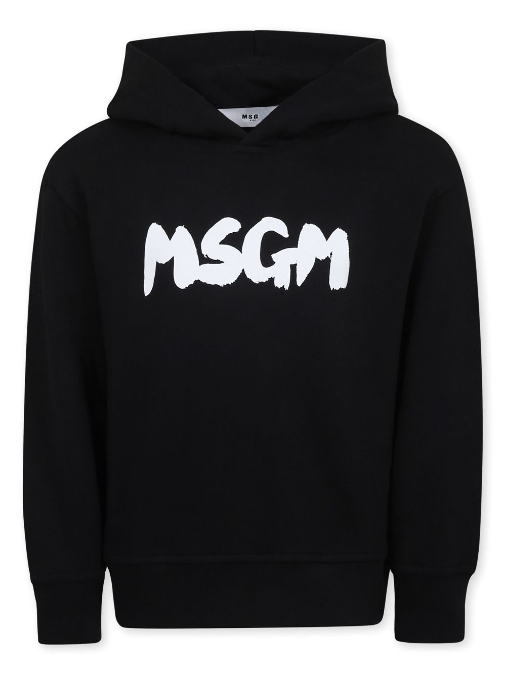 Logo-print hoodie - Black