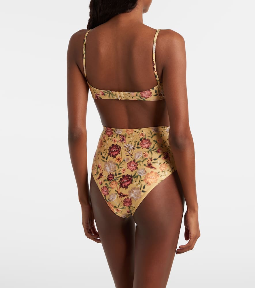 Magdalena floral bikini top