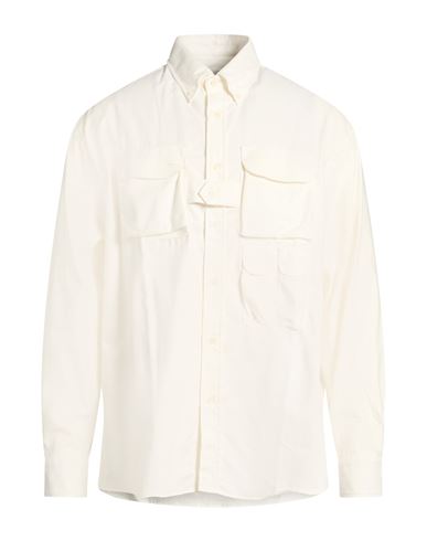 Man Shirt Cream Size S Cotton
