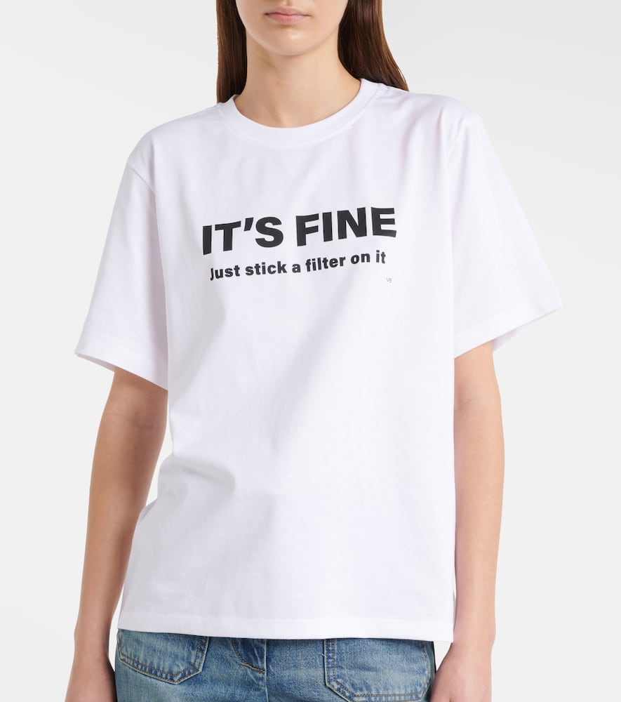 Printed cotton jersey T-shirt