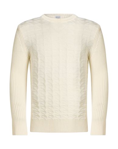 Man Sweater Cream Size S Merino Wool, Acrylic