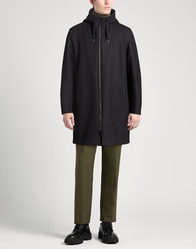 Man Coat Midnight blue Size 42 Virgin Wool, Polyamide
