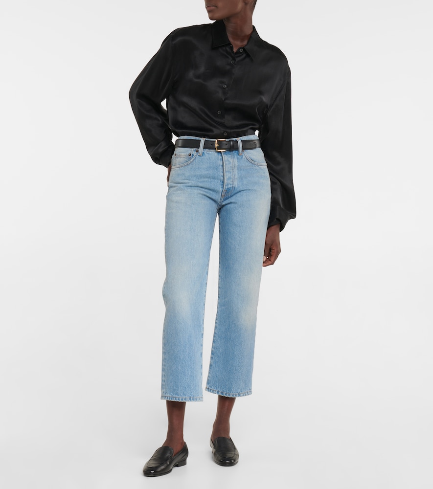 The Row Adam leather loafers