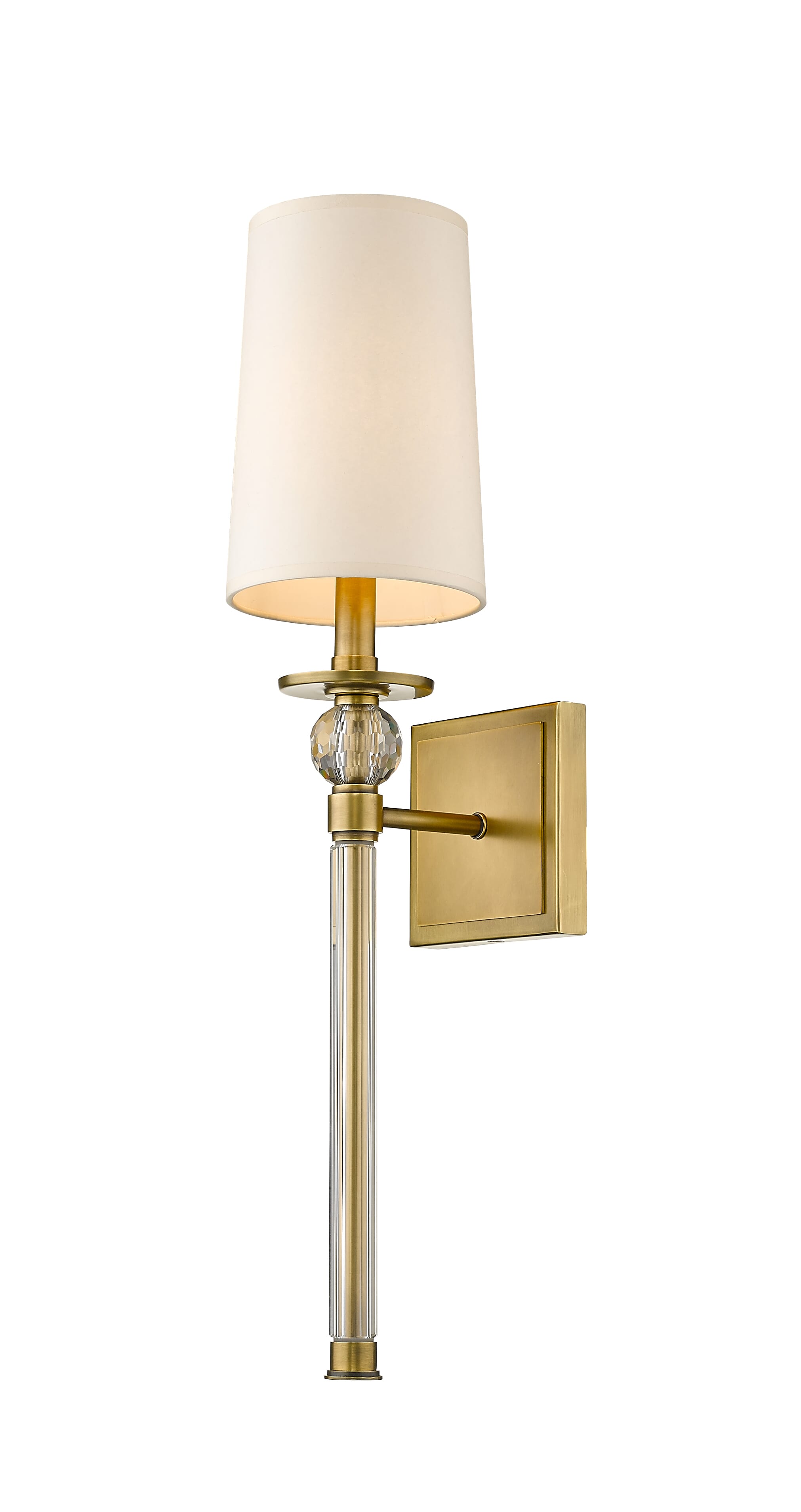 Mia 1-Light Wall Sconce In Rubbed Bra